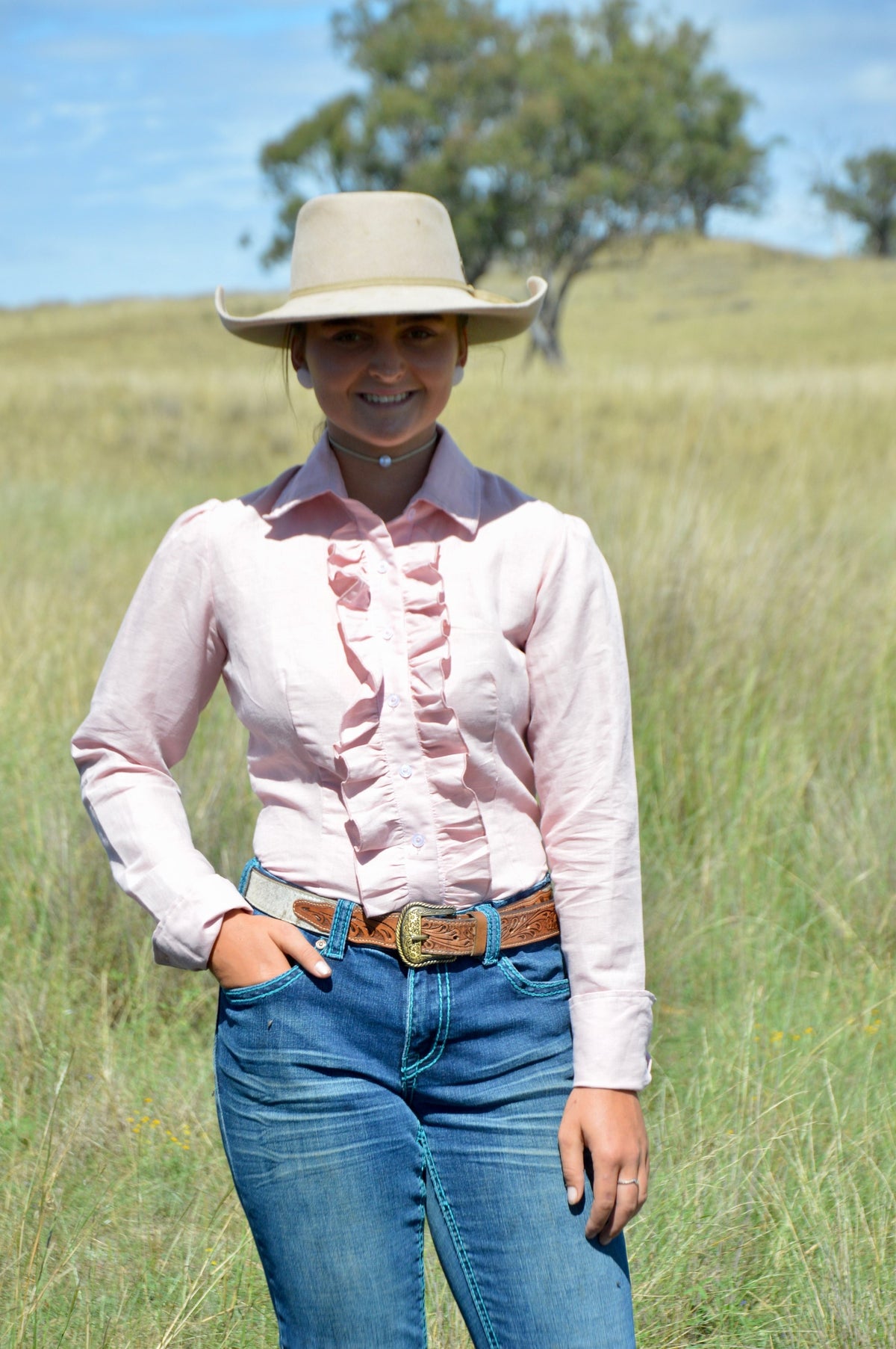 Milly ~ Linen Ruffle Arena Shirt  image 3