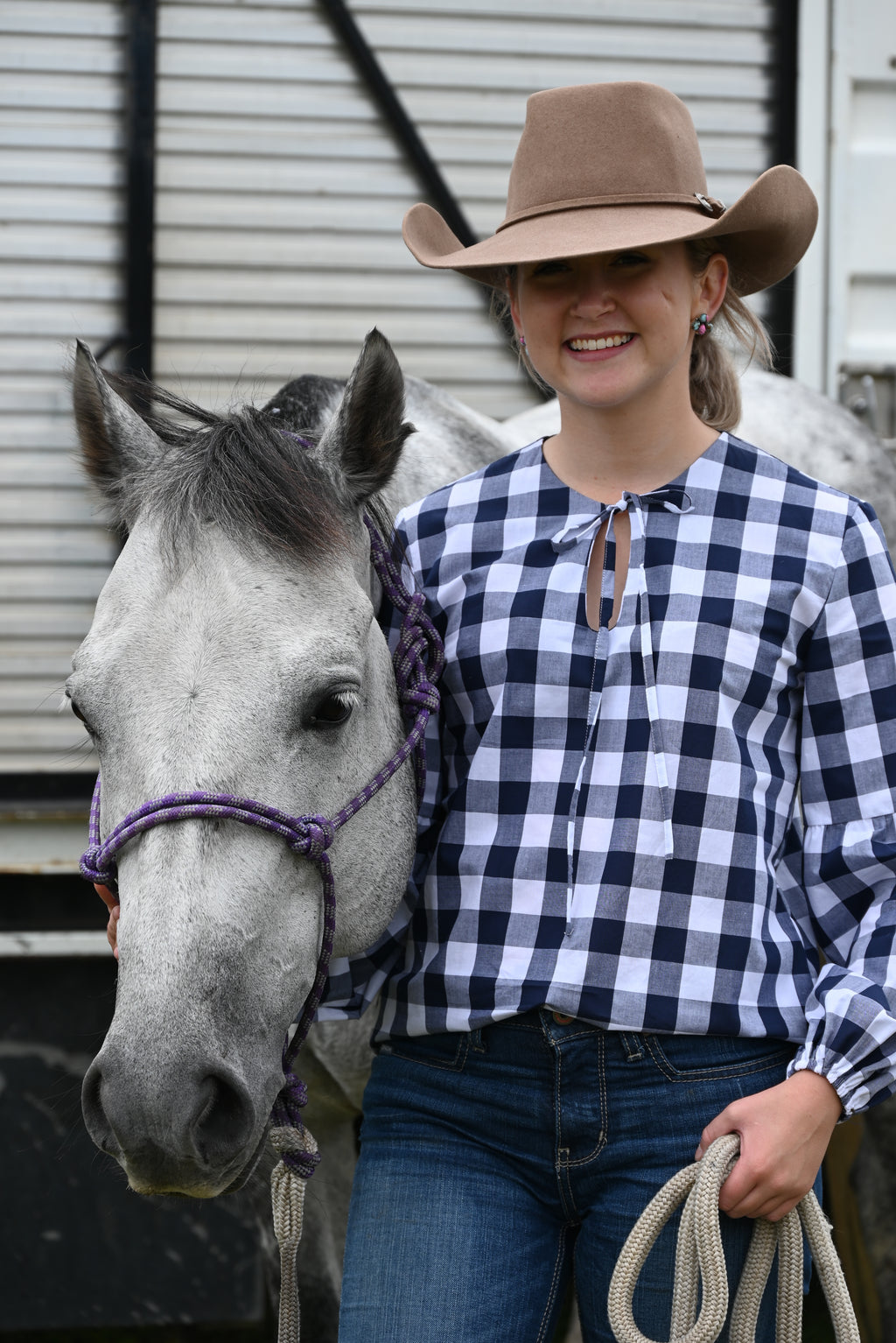 Georgie ~ Navy Gingham