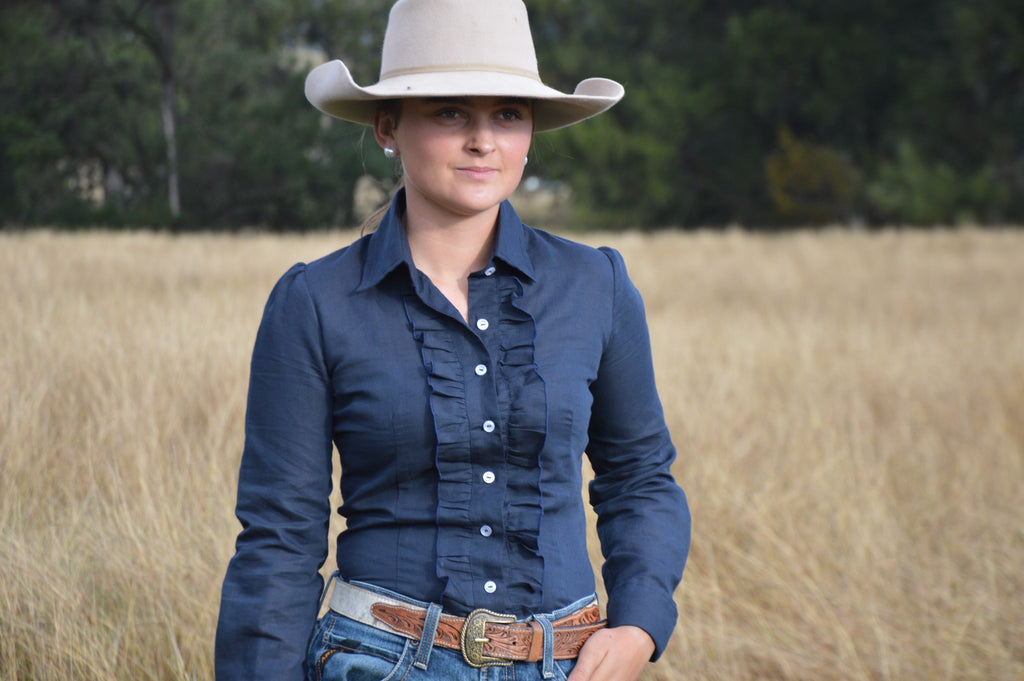Milly ~ Linen Ruffle Arena Shirt  image 0